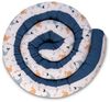 ULLENBOOM ® Nestchenschlange Bettschlange Baby 300cm, Ideal als Bettumrandung, Blau Wale, Bezug aus 100% Baumwolle (Made in EU), Weiche Polsterung Bild 5