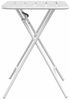Gartentisch, Bistrotisch Weiß 55 x 55 x 72,5 cm Pulverbeschichteter Stahl Bild 5