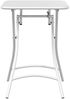 Gartentisch, Bistrotisch Weiß 55 x 55 x 72,5 cm Pulverbeschichteter Stahl Bild 4