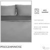 Microfaser Wende-Bettwäsche mit Reißverschluss, für Einzel- und Doppelbett 200 x 200 cm + 2x 80 x 80 cm Bild 4