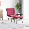 vidaXL Relaxsessel mit Hocker Weinrot Samt 4012331 Bild 3