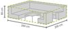 Schutzhülle Abdeckung 260x200cm für Garten Lounge Set + Hülle für 6-8 Kissen Bild 4