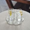 Zoha Glas Quadratische 12er Set Glas Japanische Getränkebecher Borosilikatglas Cocktail, Borosilikatglas, Hitzebeständig 350 ml Bild 3