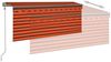 vidaXL Gelenkarmmarkise Automatisch mit Jalousie 3x2,5 m Orange & Braun Bild 4