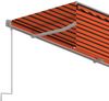 vidaXL Gelenkarmmarkise Automatisch mit Jalousie 3x2,5 m Orange & Braun Bild 5