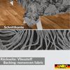 ANRO Tischdecke Tropika Schwarz abwaschbar Wachstuch pflegeleicht wasserabweisend (Einzelstück 1-tlg), Schmutzabweisend Nachttropik Grau Breite 140cm Gartentischdecke Bild 3