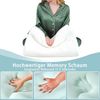 Höhenverstellbares Memory Foam Nackenstützkissen 50D Dichte abnehmbarer Bezug Bild 5