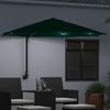 Garten-Sonnenschirm, Terrassenschirm Grün 248 x 248 x 148 cm Polyester und Stahl Bild 3