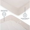 Blumtal® Premium Jersey Matratze Spannbettlaken 100x200 cm, Oeko-TEX Zertifiziert, Superweiches 100% Baumwolle Bettlaken, bis 22cm Matratze höhe, Elfenbein Bild 4