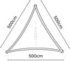 nesling Dreamsail Sonnensegel Dreieckig 5x5x5 m Sonnenschutz Anthrazit Wasserabweisende Windschutz Bild 4