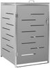 vidaXL Mülltonnenbox für 1 Tonne 69x77,5x112,5 cm Edelstahl 149558 Bild 2