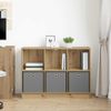 vidaXL Sideboard mit Schubladen Artisan-Eiche 102 x 32 x 73,5 cm 8000523 Bild 4