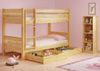 Kinderstockbett aus Massivholz mit wählbarem Zubehör, Liegefläche 90x200 V-60.12-09Ni70Rollrost. Matratzen und Doppelbettkasten inkl. Bild 2