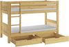 Kinderstockbett aus Massivholz mit wählbarem Zubehör, Liegefläche 90x200 V-60.12-09Ni70Rollrost. Matratzen und Doppelbettkasten inkl. Bild 3