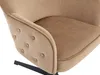 Vente-unique - CAPULI Office chair SamtStoff Beige - B 70 cm x H 80 cm x L 70 cm Bild 4