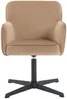 Vente-unique - CAPULI Office chair SamtStoff Beige - B 70 cm x H 80 cm x L 70 cm Bild 2