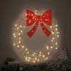 vidaXL Kranz mit 60 LEDs Warmweiß 76 x 76 x 8 cm PET 42019136 Bild 3