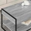 vidaXL Couchtisch Graues Sonoma 80 x 50 x 40 cm Holzwerkstoff 886441 Bild 4
