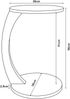Beistelltisch Holeby 56 x Ø 38 cm Rosa [en. casa] Bild 4