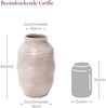 Hometopia Ondina Vase Rosa, Keramik Blumenvase Höhe 24,5 cm Bild 5