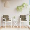 vidaXL Niedriglehner-Auflagen 2 Stk. Melange Taupe 100x50x7 cm Stoff 4002403 Bild 3