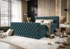 B&B Home Boxspringbett Boxbett Figo IV 180 cm 200 cm (inkl zwei Bettkästen, Multipocket-Matratze und Topper, Chesterfield) Bild 1