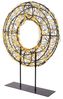 Lumineo LED Stern LED Tisch-Kranz Schwarz, 300 LED 28 x 38 cm, klassisch warm, Timer, Klassischwarm, 8h-Timer, Indoor/Outdoor, IP-44, zum Aufstellen Bild 3