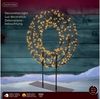 Lumineo LED Stern LED Tisch-Kranz Schwarz, 300 LED 28 x 38 cm, klassisch warm, Timer, Klassischwarm, 8h-Timer, Indoor/Outdoor, IP-44, zum Aufstellen Bild 5