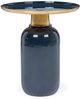 Beistelltisch Malinma Grande aus Metall, modern, rund, Blau, lackierte Oberfläche, Bizzotto Bild 5