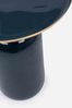 Beistelltisch Malinma Grande aus Metall, modern, rund, Blau, lackierte Oberfläche, Bizzotto Bild 3