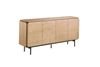 KAWOLA Sideboard AVRIL 4 Türen Eiche braun 87 x 40 x 181 cm Bild 3