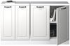 Küchenschrank für Dachschrägen R-Line Weiß Landhaus 140 cm 2er Set Schrankkorpuss 60 cm Tiefe Vicco Bild 5