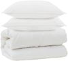 vidaXL Decke mit Kissen mit Kissen 3 pcs Weiß Mikrofaser 3378045 Bild 2