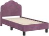 vidaXL Kinderbettgestell mit Kopfteil Lila 70 x 140 cm Samt 42010933 Bild 4