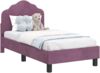 vidaXL Kinderbettgestell mit Kopfteil Lila 70 x 140 cm Samt 42010933 Bild 2