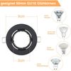 ZMH 12er LED Einbaustrahler GU10 Einbaurahmen - Einbauleuchten Spots Schwenkbar 30° Rund Einbauspots inkl. GU10 Fassung Chrom Halogen Rahmen geeignet für LED Leuchtmitte Bild 4