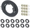 ZMH 12er LED Einbaustrahler GU10 Einbaurahmen - Einbauleuchten Spots Schwenkbar 30° Rund Einbauspots inkl. GU10 Fassung Chrom Halogen Rahmen geeignet für LED Leuchtmitte Bild 1