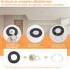 ZMH 12er LED Einbaustrahler GU10 Einbaurahmen - Einbauleuchten Spots Schwenkbar 30° Rund Einbauspots inkl. GU10 Fassung Chrom Halogen Rahmen geeignet für LED Leuchtmitte Bild 2