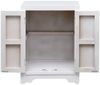 vidaXL Nachttisch Weiß 38×28×52 cm Paulownia Holz 284073 Bild 4
