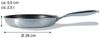 STONELINE Bratpfanne Silverstar® Edelstahlpfanne 28 cm mit Antihaftbeschichtung für, Edelstahl (Pfanne, 1-tlg), Edelstahl, für scharfes Anbraten Bild 4