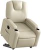 vidaXL Relaxsessel mit Aufstehhilfe Elektrisch Creme Kunstleder 3204445 Bild 3
