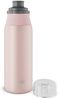alfi ELEMENT BOTTLE 600ml, rosa pastell matt, leichte Trinkflasche aus Edelstahl, absolut dicht mit Drehverschluss, für Kohlensäure, klein, spülmaschinenfest, BPA-frei Bild 3