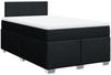 vidaXL Boxspringbett mit Matratze Schwarz 120x190 cm Stoff 3285822 Bild 2