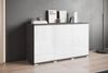 OTTO home Sideboard Kenia, moderne grifflose Kommode mit 3 Türen, Breite 120 cm (1 St), Push-to-Open-Fronten, höhenverstellbaren Einlegeböden Bild 4