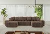 ALTDECOR Wohnlandschaft ENIL-U, Couch mit Schlaffunktion, Wohnzimmer - Ecksofa, Corner Sofa Bett Eckcouch Couch U-Form Schlafcouch Ausziehbar Bild 5