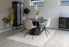 House Nordic Esszimmerstuhl mit Drehgelenk, sand, schwarze Beine, HN1230 - 2er set Bild 5