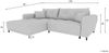 99rooms Massimo Ecksofa Strukturstoff NEVE Anthrazit mit Schlaffunktion Links Bild 3