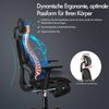 Alfordson Ergonomischer Bürostuhl mit 3D-Armlehne und Fußstütze, Schwarz Bild 5