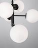 Nova Luce 9100361 IMPERO Pendelleuchte 6-flammig Schwarz Weiss E14 Bild 5