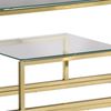 vidaXL Konsolentisch Golden Edelstahl und Hartglas 350002 Bild 5